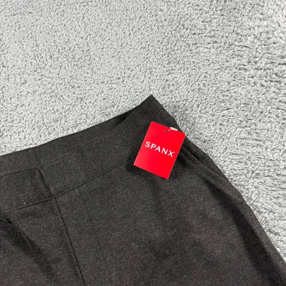 NWT Spanx Perfect Pant Wide Leg Flare Womens Small Performance Pull On Black - Picture 4 of 10